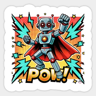 Super Hero Robo Adventure Tee Sticker